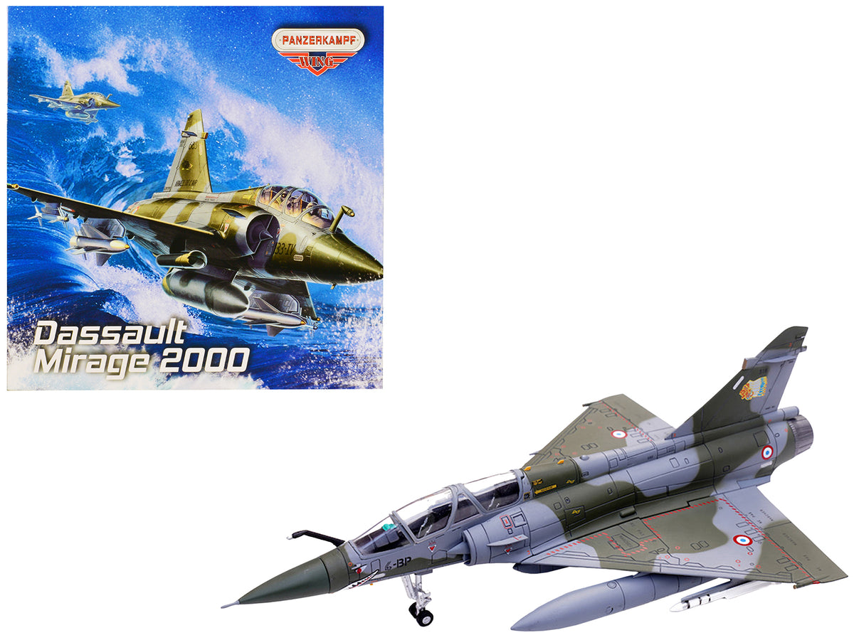 Dassault Mirage 2000N Fighter Aircraft 'Escadron de Chasse 2/4 La Fayette Luxeuil' (2004) French Air Force 'Wing' Series 1/72 Diecast Model by Panzerkampf