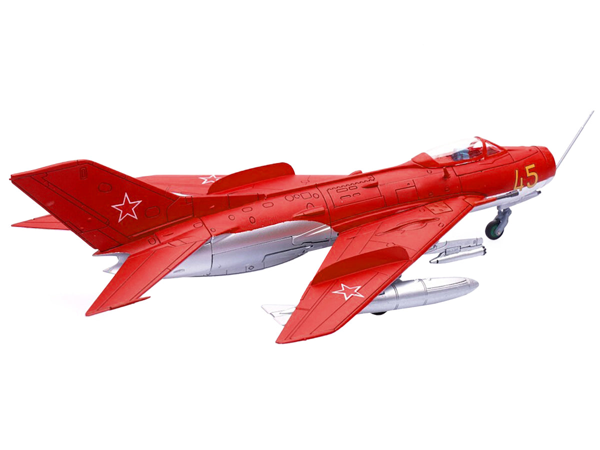 Mikoyan-Gurevich MiG-19S Farmer C Fighter Aircraft 'Yellow 45' 'VVS Display Team Soviet Air Force Kubinka Air Base' (1960) 'Wing' Series  1/72 Diecast Model by Panzerkampf