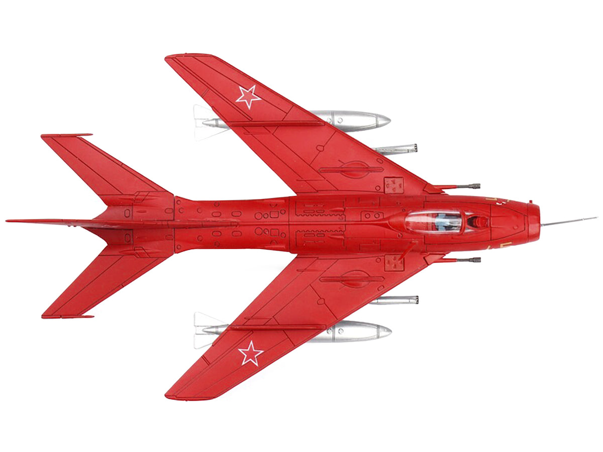 Mikoyan-Gurevich MiG-19S Farmer C Fighter Aircraft 'Yellow 45' 'VVS Display Team Soviet Air Force Kubinka Air Base' (1960) 'Wing' Series  1/72 Diecast Model by Panzerkampf