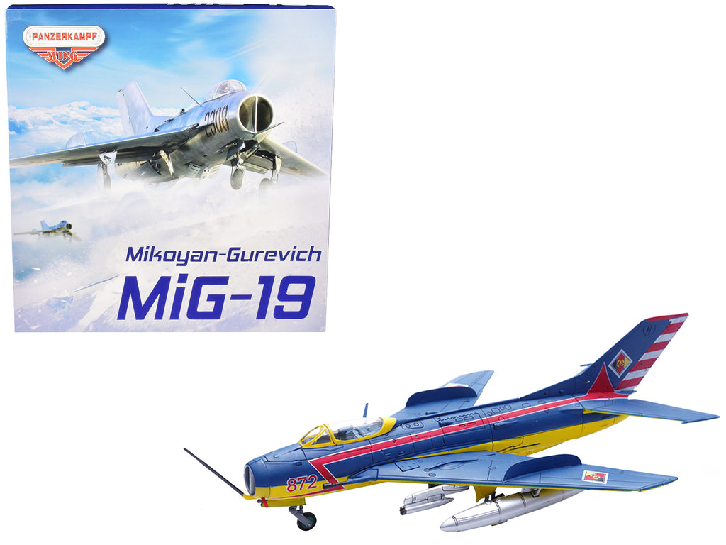 Mikoyan-Gurevich MiG-19S Farmer C Fighter Aircraft '1 Staffel/JG-3. Preschen.' 5th World Aerobatic Championships (1968) 'Wing' Series 1/72 Diecast Model by Panzerkampf