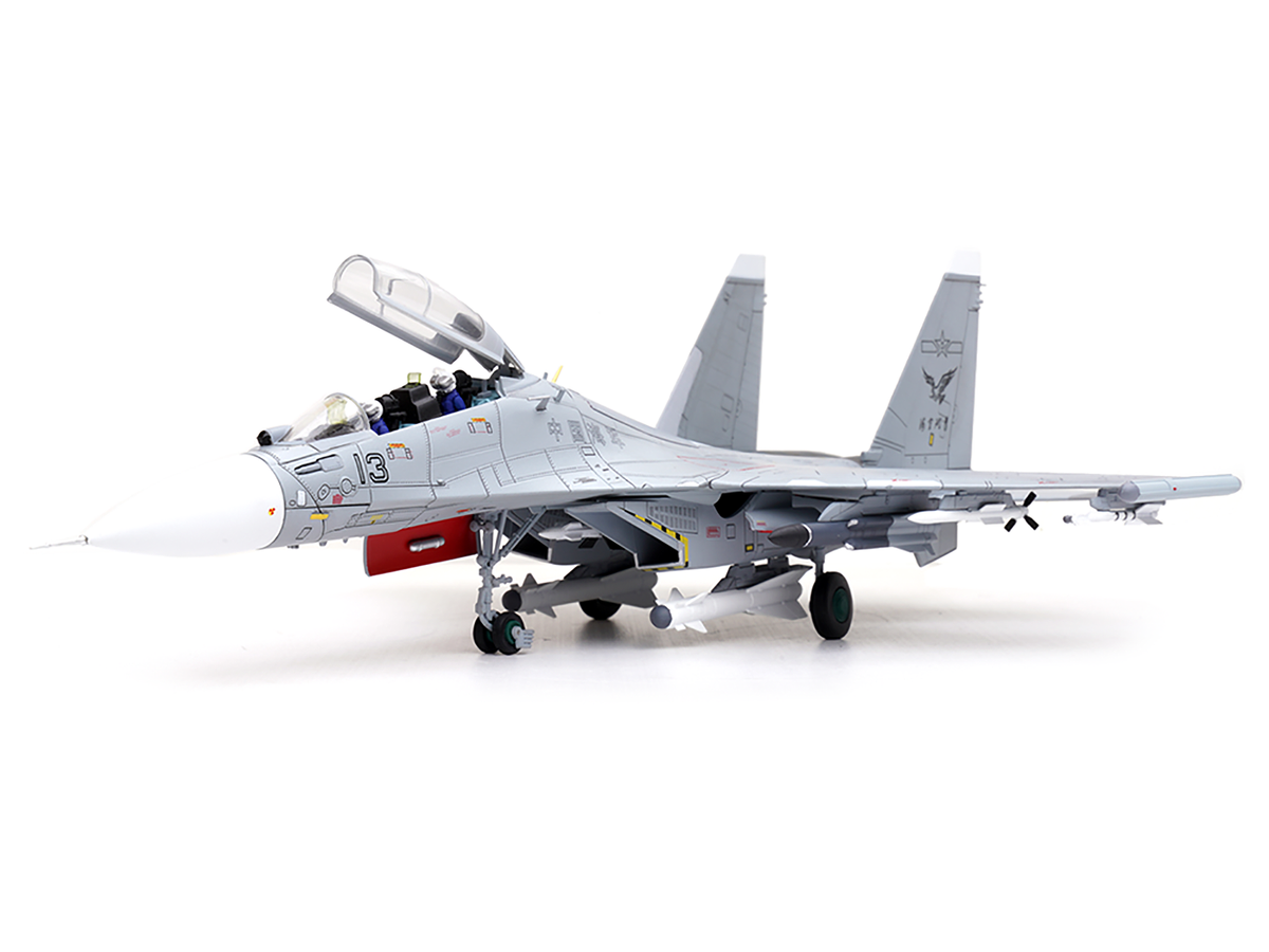 Sukhoi Su-30MKK Flanker-G Fighter Aircraft #13 'People's Liberation Army (PLA) Naval Aviation's Sea and Air Eagle Regiment' Chinese Air Force 'Wing' Series 1/72 Diecast Model by Panzerkampf