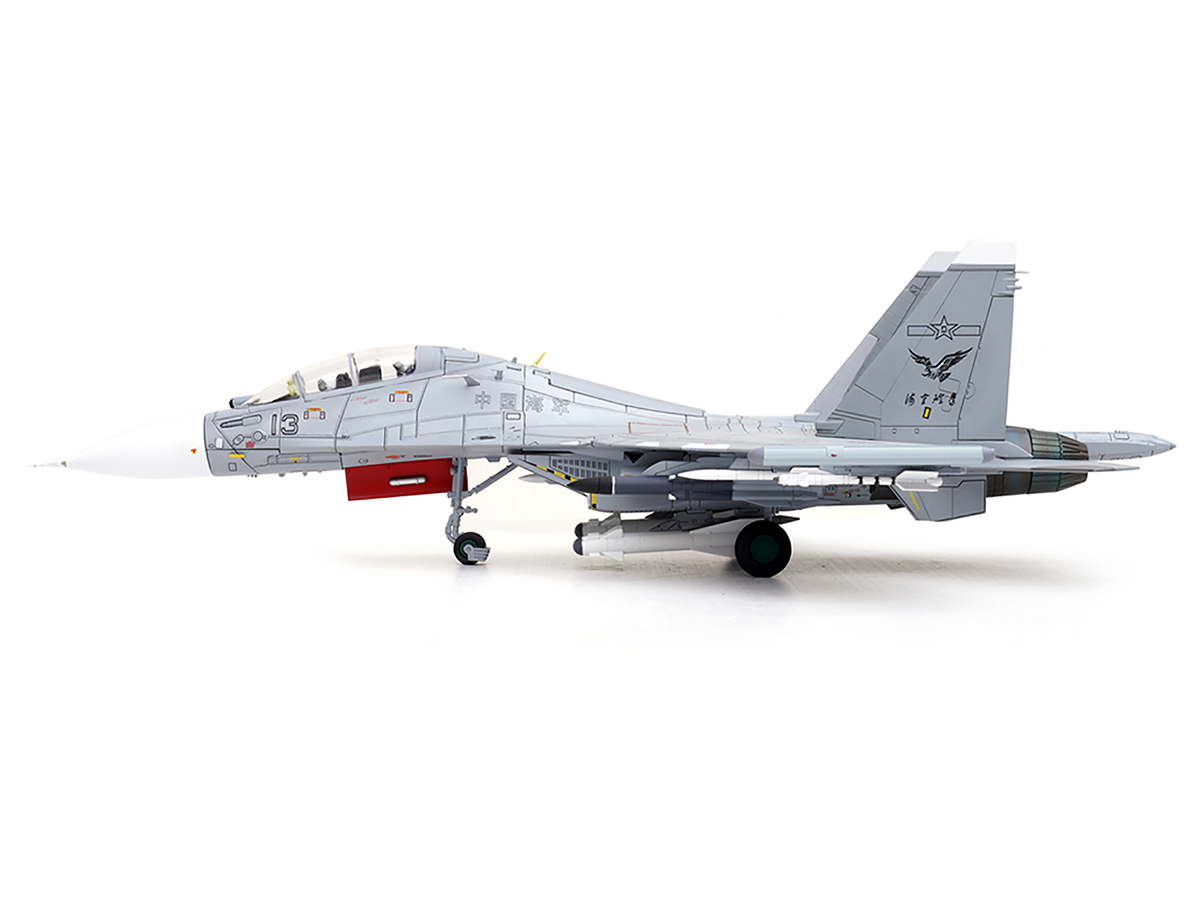 Sukhoi Su-30MKK Flanker-G Fighter Aircraft #13 'People's Liberation Army (PLA) Naval Aviation's Sea and Air Eagle Regiment' Chinese Air Force 'Wing' Series 1/72 Diecast Model by Panzerkampf