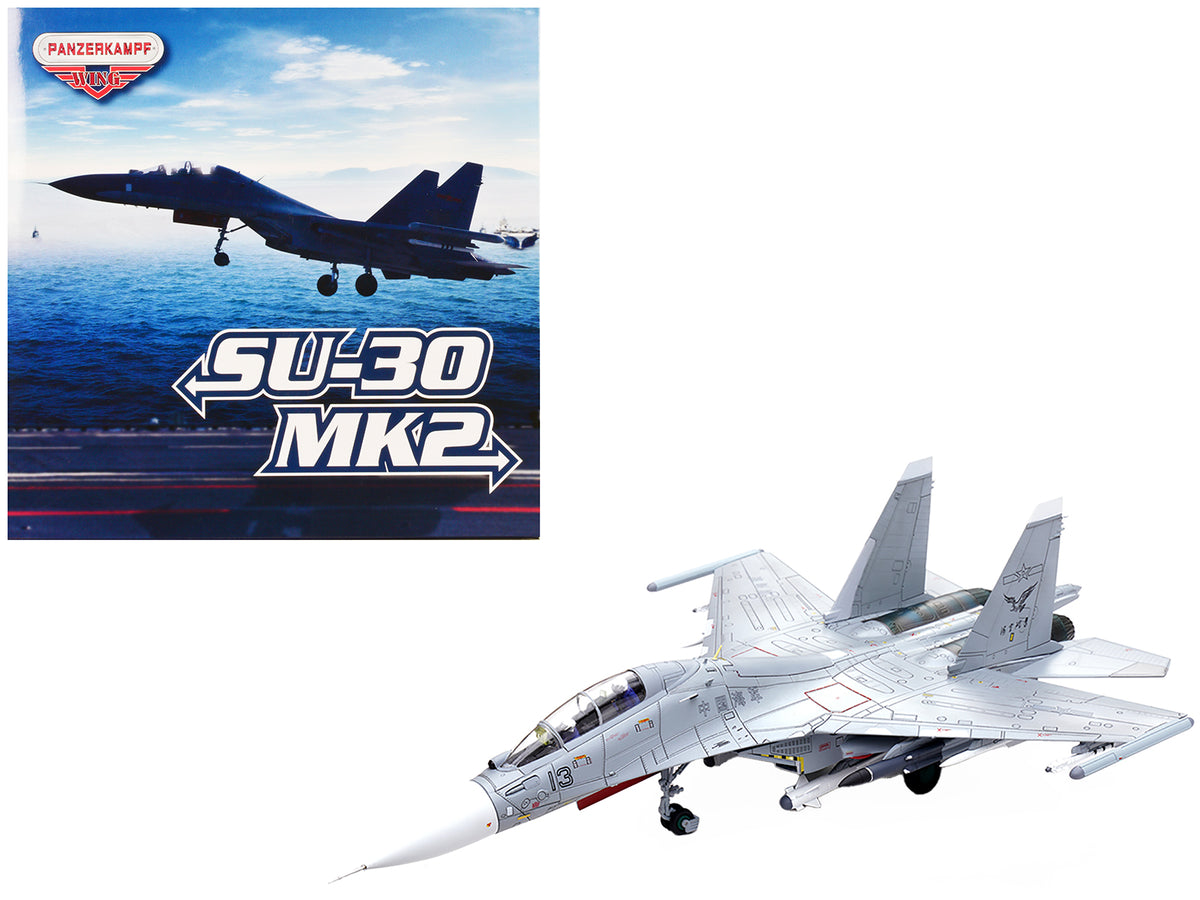 Sukhoi Su-30MKK Flanker-G Fighter Aircraft #13 'People's Liberation Army (PLA) Naval Aviation's Sea and Air Eagle Regiment' Chinese Air Force 'Wing' Series 1/72 Diecast Model by Panzerkampf