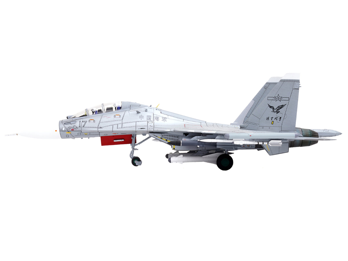 Sukhoi Su-30MKK Flanker-G Fighter Aircraft #17 'People's Liberation Army (PLA) Naval Aviation's Sea and Air Eagle Regiment' Chinese Air Force 'Wing' Series 1/72 Diecast Model by Panzerkampf