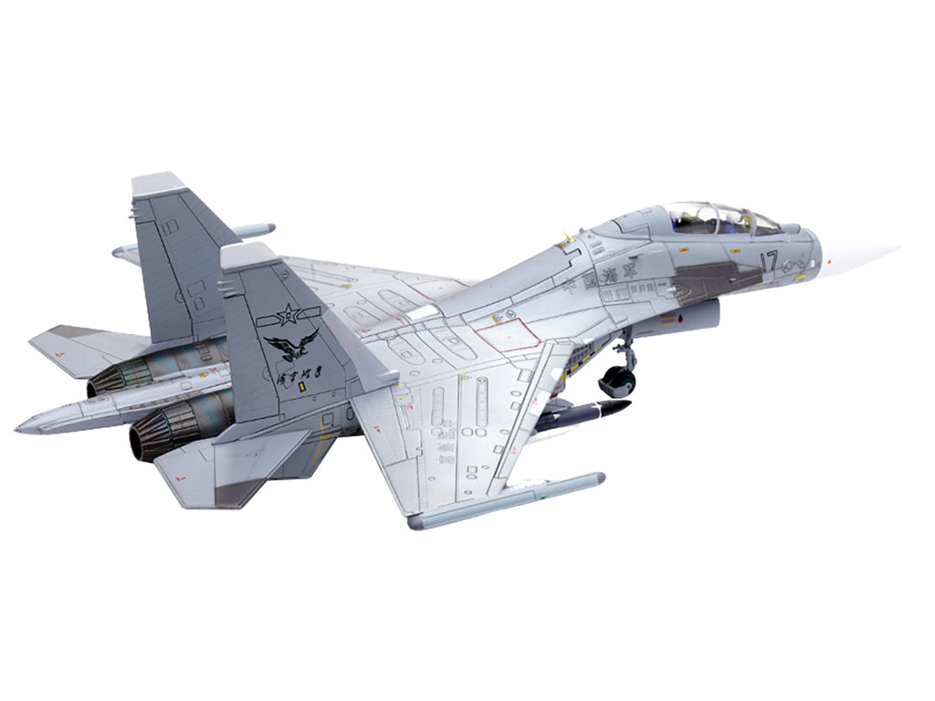 Sukhoi Su-30MKK Flanker-G Fighter Aircraft #17 'People's Liberation Army (PLA) Naval Aviation's Sea and Air Eagle Regiment' Chinese Air Force 'Wing' Series 1/72 Diecast Model by Panzerkampf