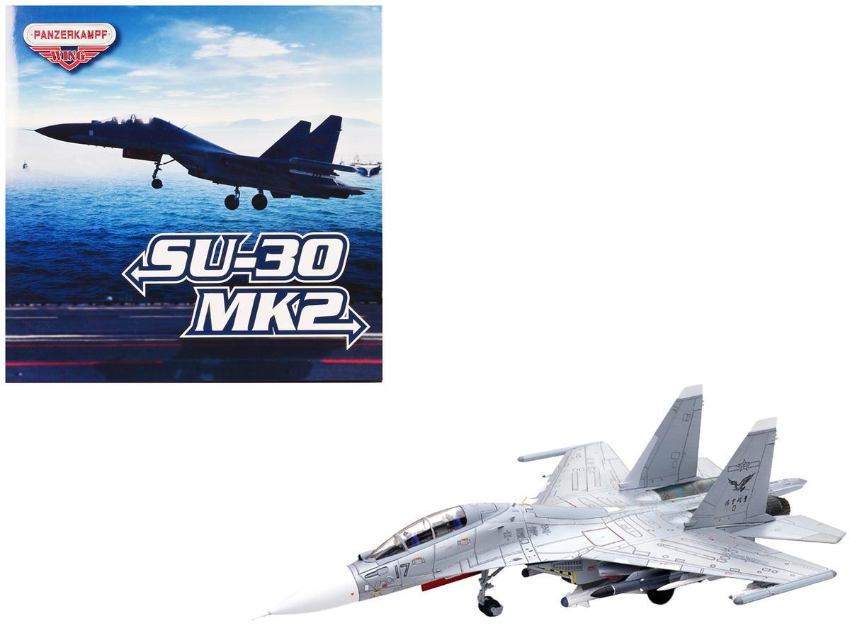 Sukhoi Su-30MKK Flanker-G Fighter Aircraft #17 'People's Liberation Army (PLA) Naval Aviation's Sea and Air Eagle Regiment' Chinese Air Force 'Wing' Series 1/72 Diecast Model by Panzerkampf