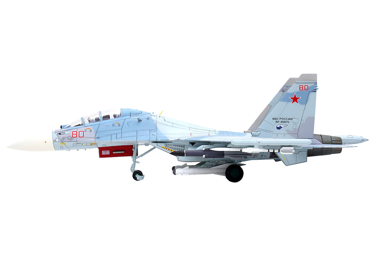 Sukhoi Su-30M2 Flanker-C Fighter Aircraft #80 'Russian Air Force' 'Wing' Series 1/72 Diecast Model by Panzerkampf