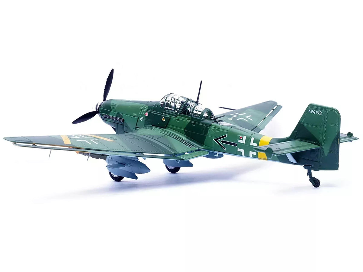 Junkers Ju 87G2 Stuka Bomber Aircraft '10.(Pz)/SG 2 Immelmann Oberst Hans-Ulrich Rudel Slovakia' (1944) German Luftwaffe 'Wing' Series 1/72 Diecast Model by Panzerkampf
