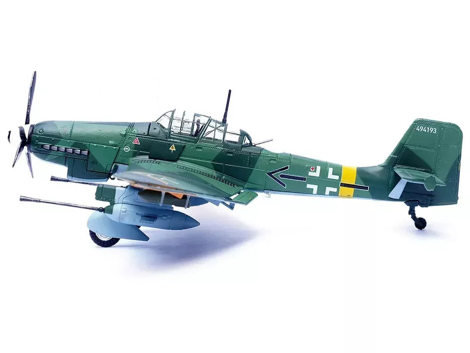 Junkers Ju 87G2 Stuka Bomber Aircraft '10.(Pz)/SG 2 Immelmann Oberst Hans-Ulrich Rudel Slovakia' (1944) German Luftwaffe 'Wing' Series 1/72 Diecast Model by Panzerkampf