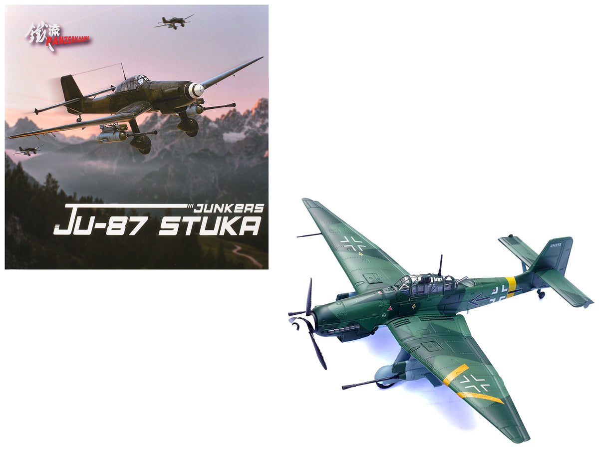 Junkers Ju 87G2 Stuka Bomber Aircraft '10.(Pz)/SG 2 Immelmann Oberst Hans-Ulrich Rudel Slovakia' (1944) German Luftwaffe 'Wing' Series 1/72 Diecast Model by Panzerkampf