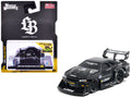 1999 Nissan Skyline GT-R (R34) #5 'Liberty Walk' Black 1/64 Diecast Model Car by Muscle Machines