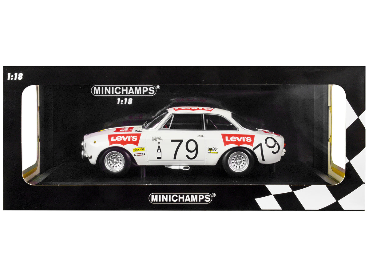 Alfa Romeo 1300 GTA #79 Pierre Rubens - Charles-Axel van Ryn 'Levi's' 24 Hours of Spa (1971) Limited Edition to 300 pieces Worldwide 1/18 Diecast Model Car by Minichamps