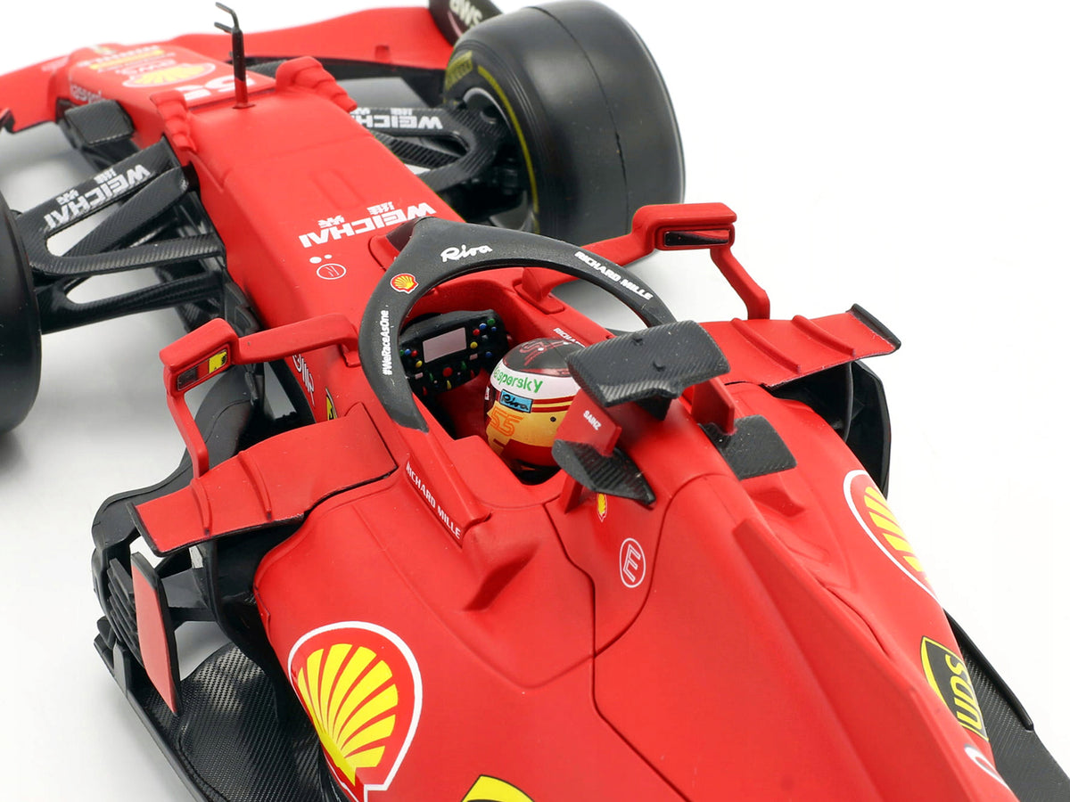 Ferrari SF21 #55 Carlos Sainz Formula One F1 Car 'Ferrari Racing' Series 1/18 Diecast Model Car by Bburago