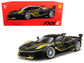 Ferrari FXX-K #44 Black with Yellow Stripes 'Signature Series' 1/18 Diecast Model Car by Bburago
