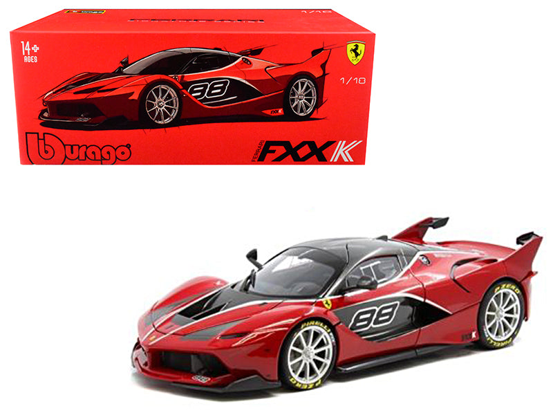 Ferrari FXX-K #88 Red 'Signature Series' 1/18 Diecast Model Car by Bburago