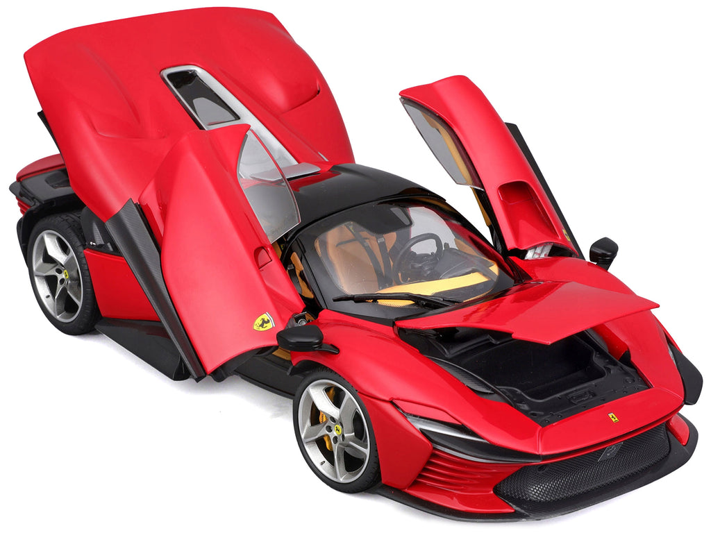 Ferrari Daytona SP3 Red with Black Top 'Signature Series' 1/18 Diecast Model Car by Bburago