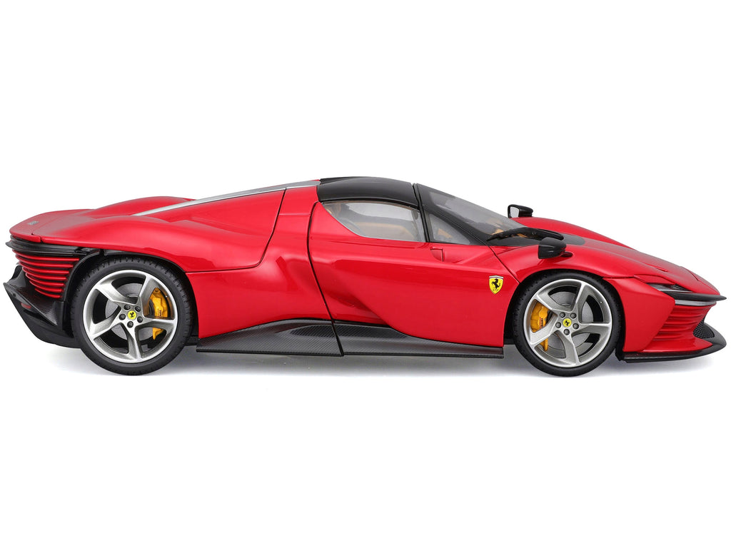 Ferrari Daytona SP3 Red with Black Top 'Signature Series' 1/18 Diecast Model Car by Bburago