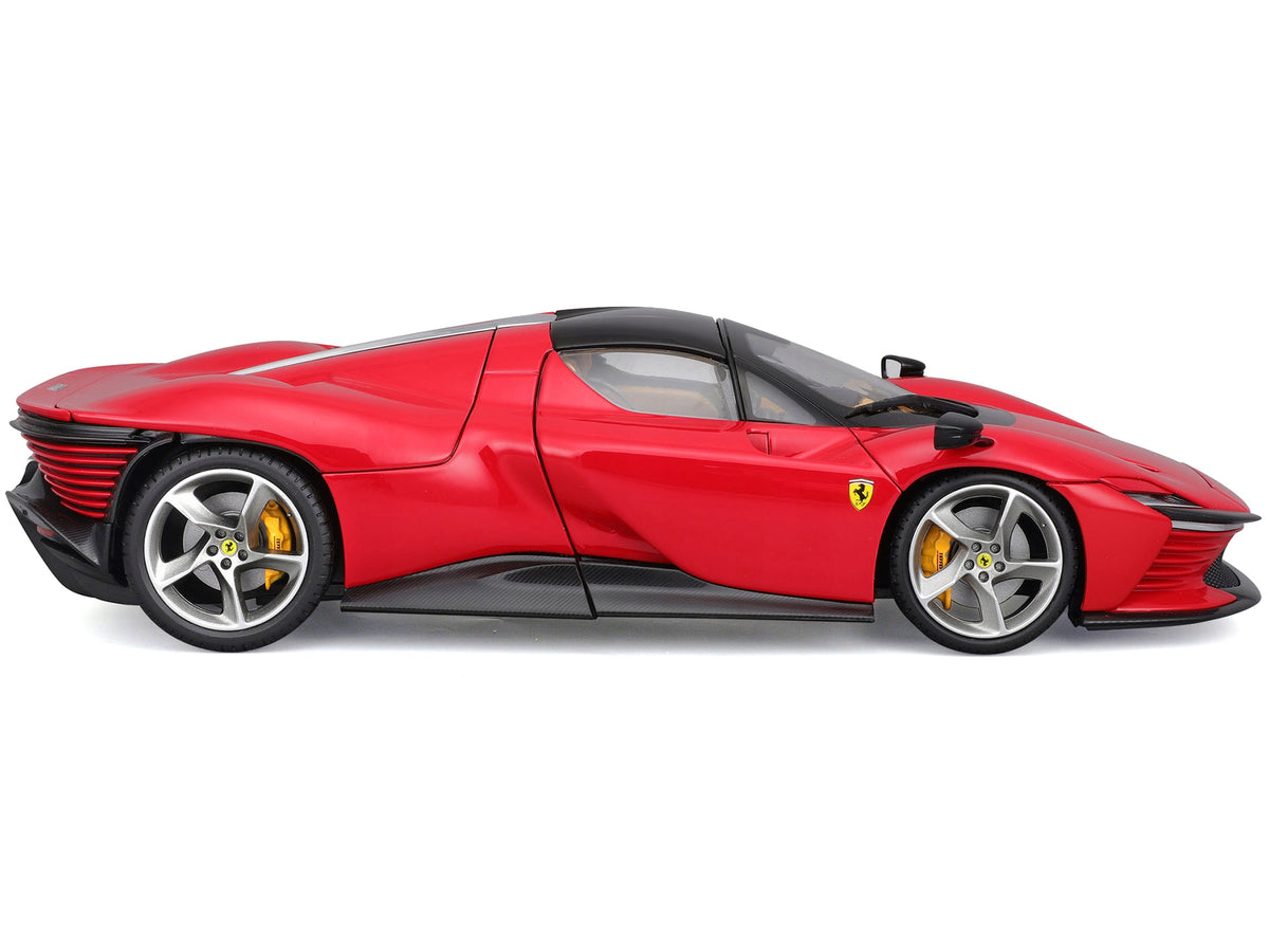Ferrari Daytona SP3 Red with Black Top 'Signature Series' 1/18 Diecast Model Car by Bburago