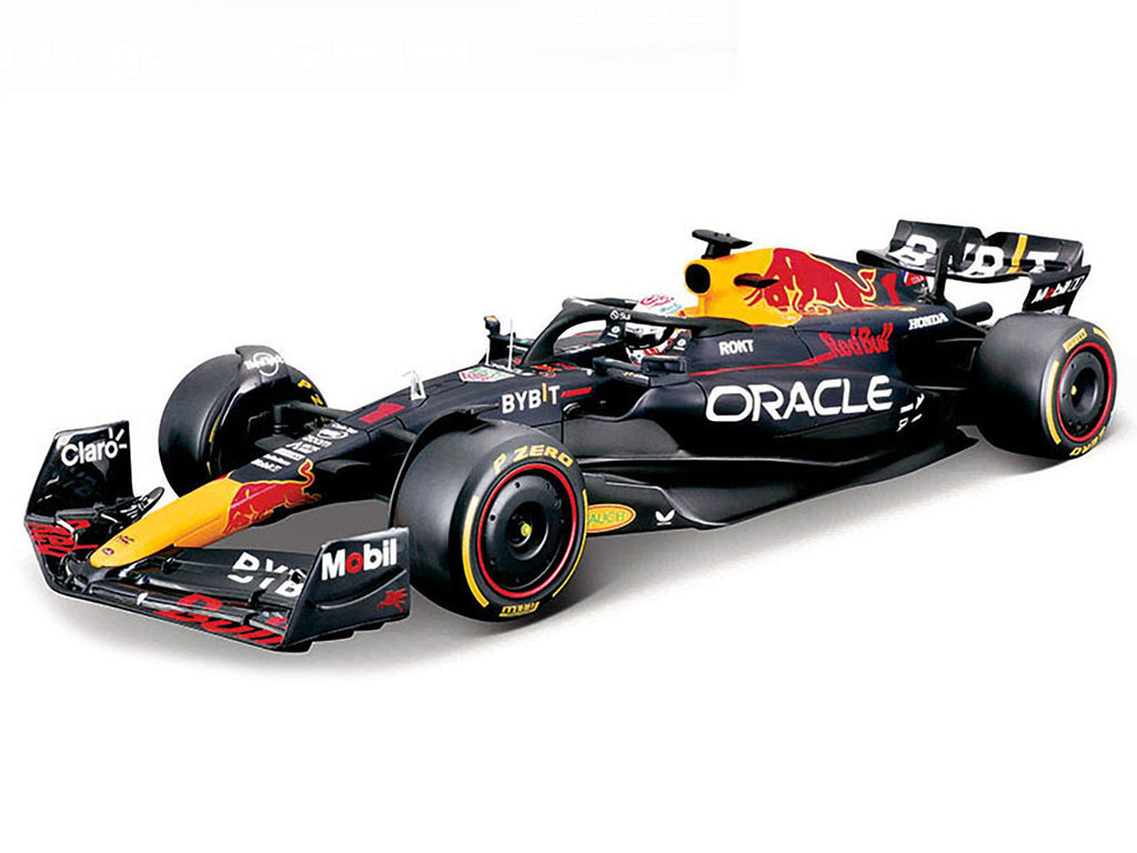 Red Bull Racing RB19 #1 Max Verstappen 'Oracle' Champion Formula One F1 World Championship (2023) 'Race' Series 1/18 Diecast Model Car by Bburago
