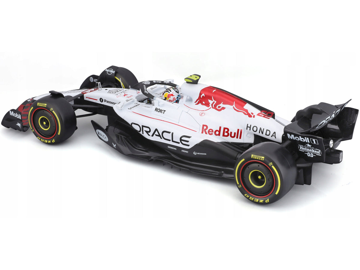 Red Bull Racing RB21 #22 Yuki Tsunoda 'Oracle' Formula One F1 'Japanese GP' (2025) 'Race' Series 1/18 Diecast Model Car by Bburago