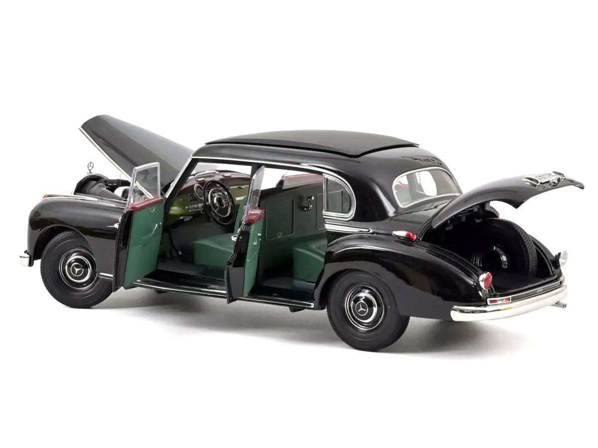 1955 Mercedes-Benz 300 Black 'German Chancellor Konrad Adenauer' 1/18 Diecast Model Car by Norev