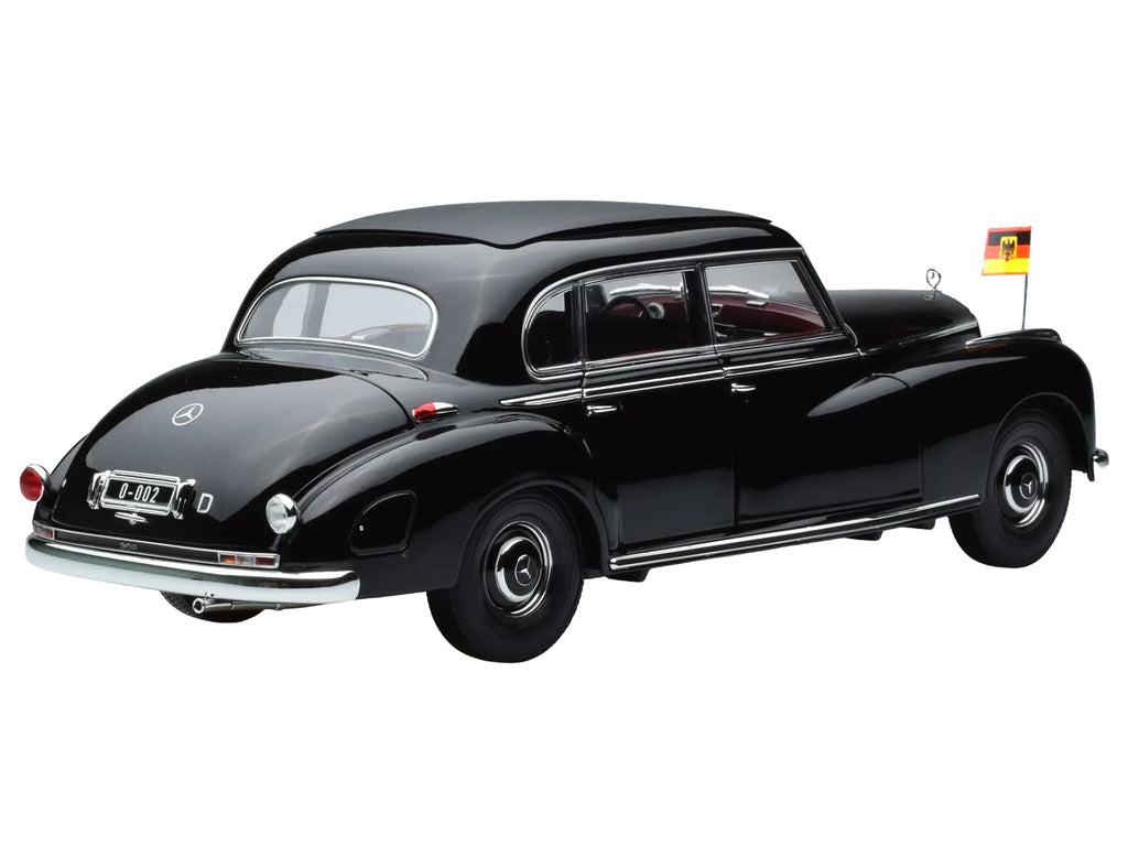 1955 Mercedes-Benz 300 Black 'German Chancellor Konrad Adenauer' 1/18 Diecast Model Car by Norev
