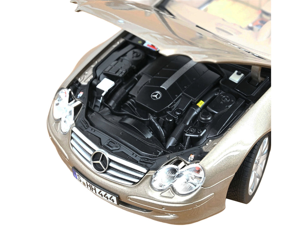 2003 Mercedes-Benz SL 500 Type R230 Travertine Beige Metallic 1/18 Diecast Model Car by Norev