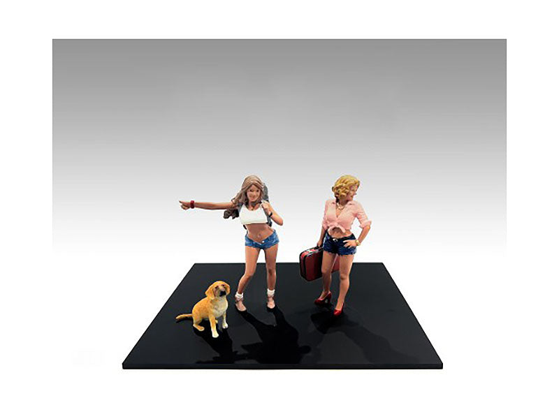 'Figure18 Series 1' 9 piece Figure Set for 1/18 Scale Models by American Diorama