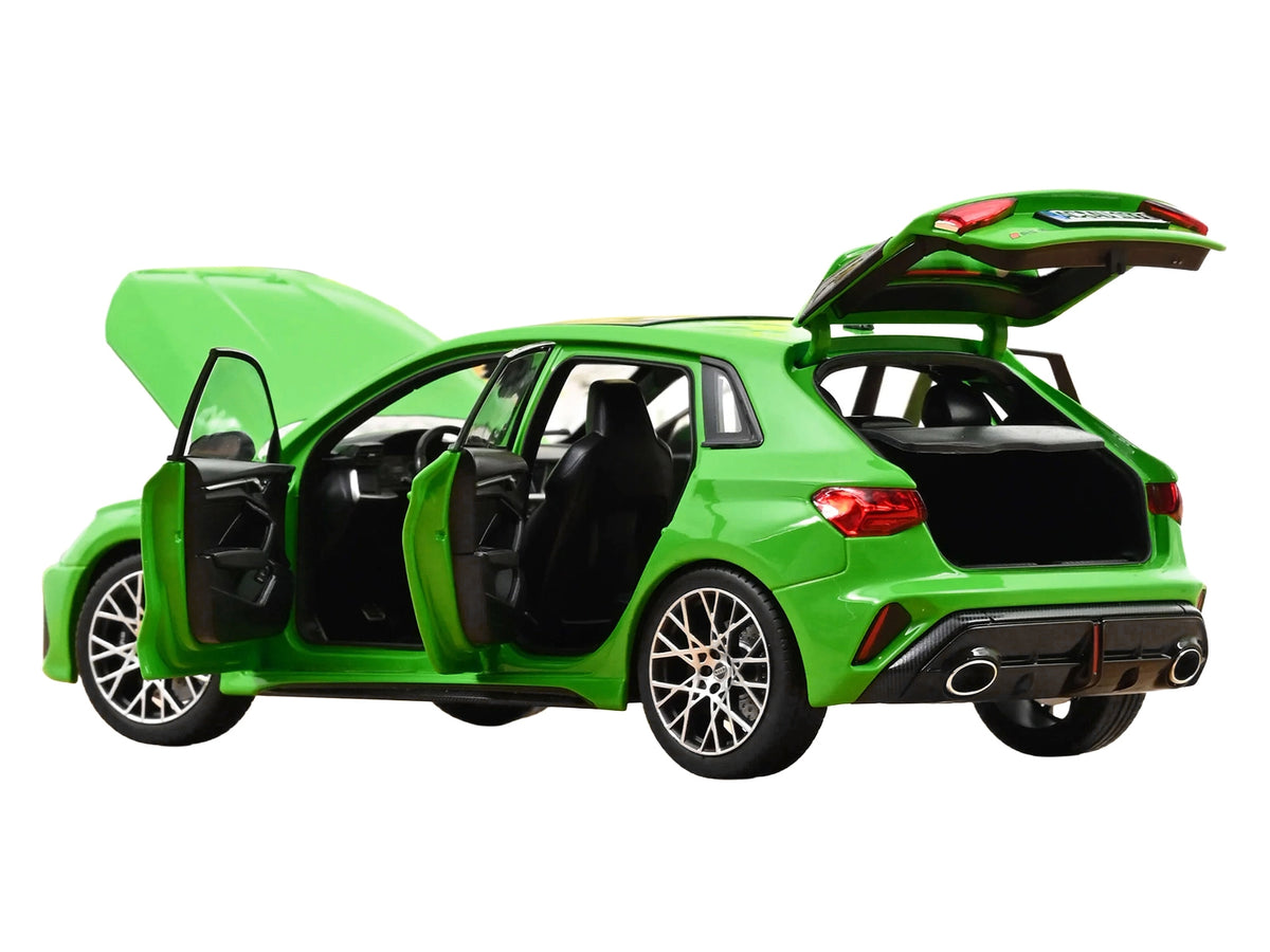 2025 Audi RS 3 Kyalami Green with Moonroof 1/18 Diecast Model Car by Norev