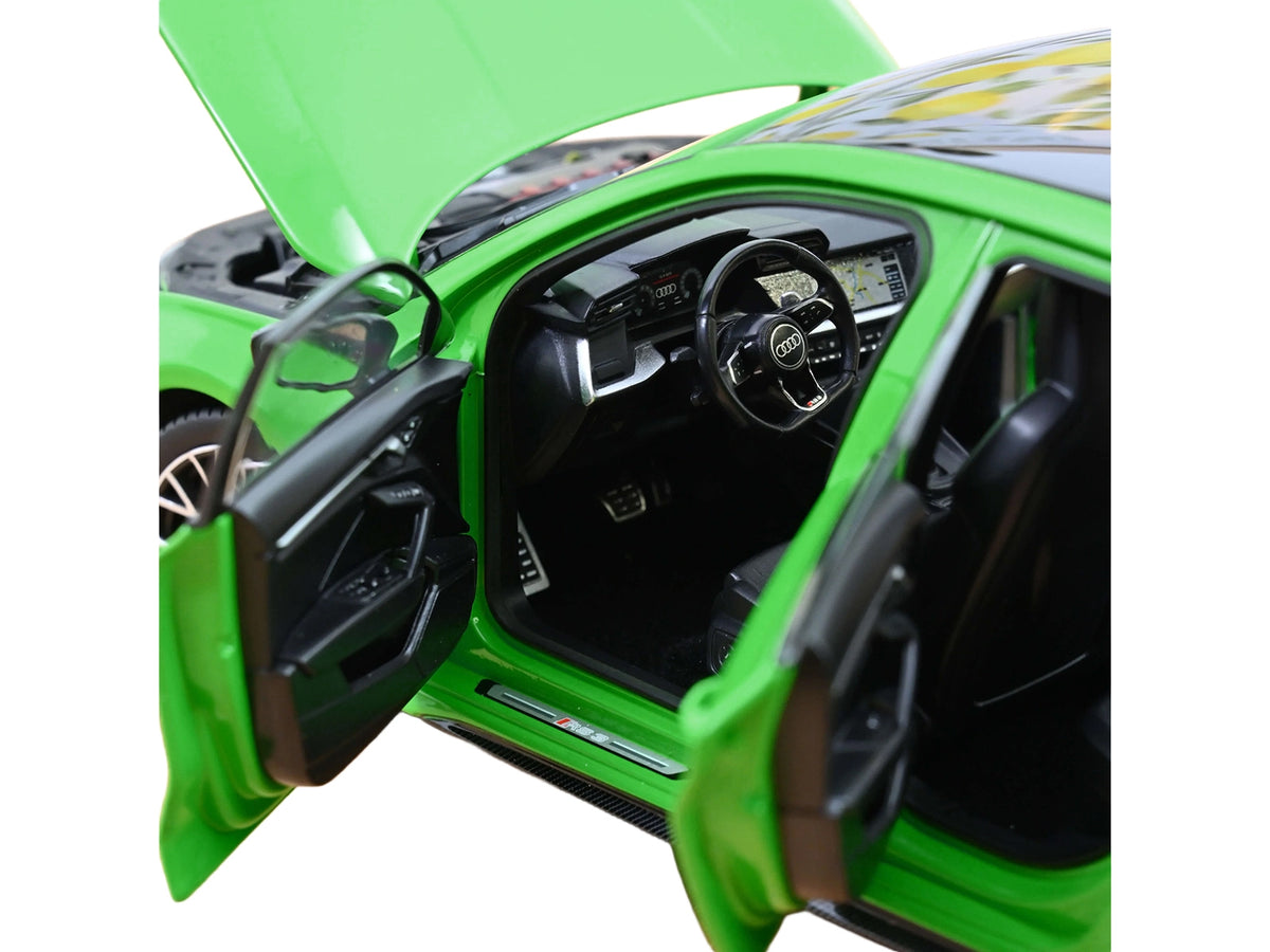 2025 Audi RS 3 Kyalami Green with Moonroof 1/18 Diecast Model Car by Norev