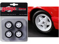 Pony Wheels and Tires Set of 4 pieces from '1992 Ford Mustang LX' 1/18 by GMP