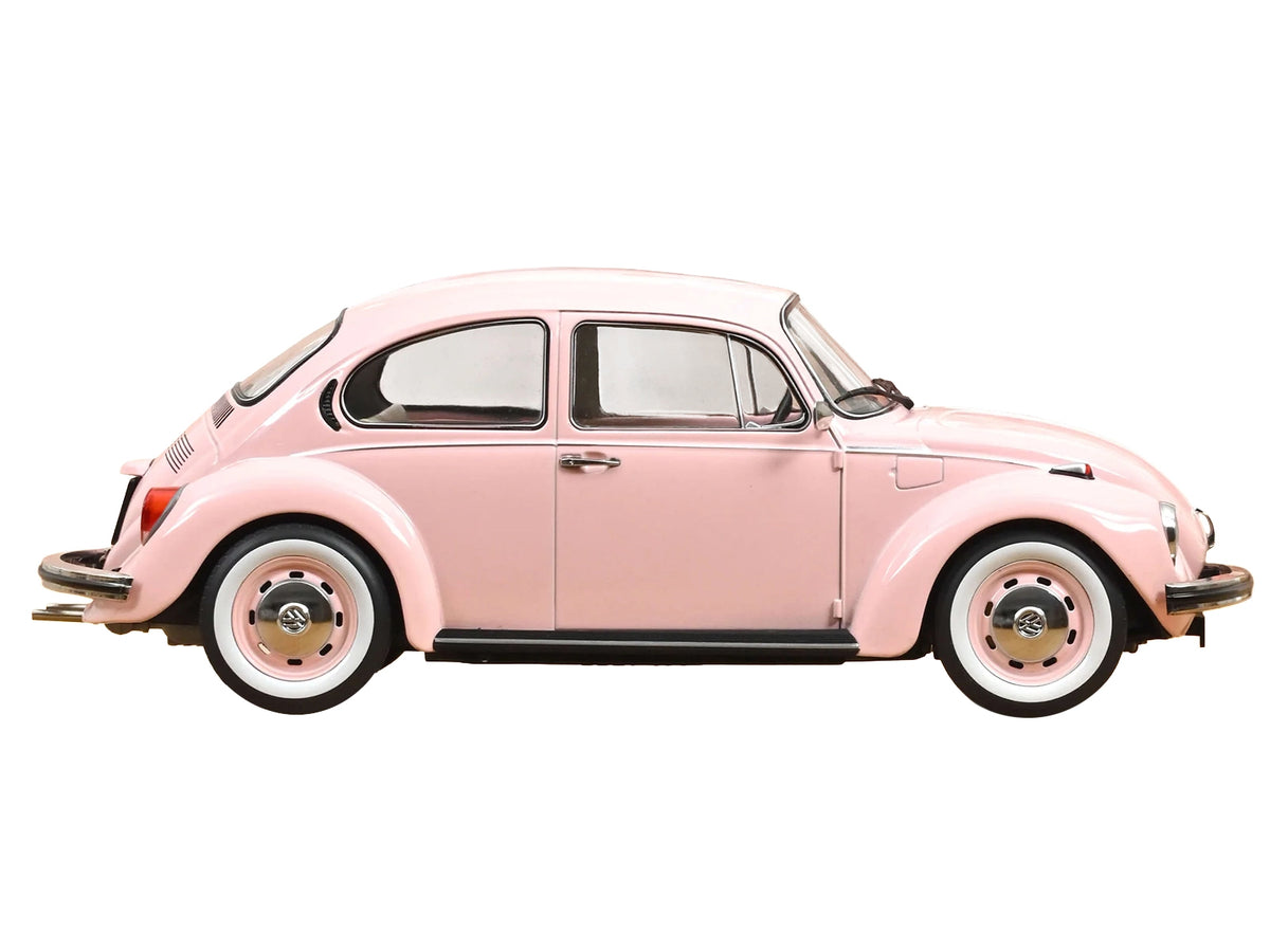 1973 Volkswagen 1303 Beetle Pastel Pink 'New Baby Gift' 1/18 Diecast Model Car by Norev