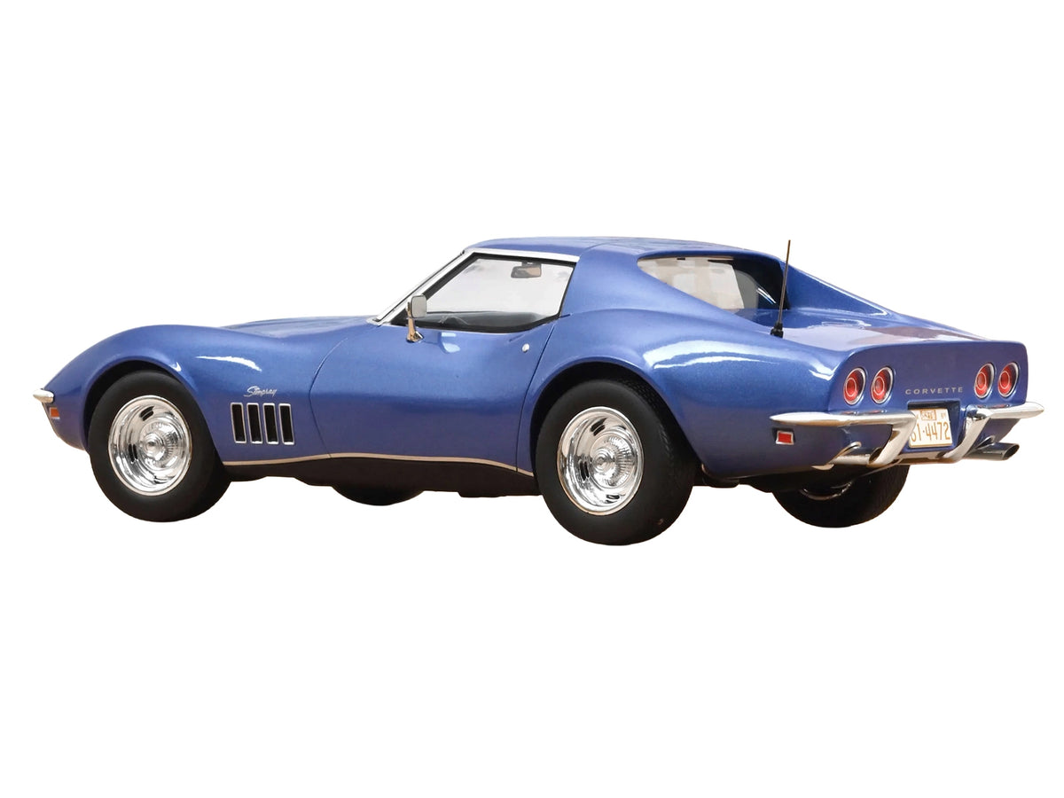 1969 Chevrolet Corvette Coupe Le Mans Blue Metallic with Blue Interior 1/18 Diecast Model Car by Norev