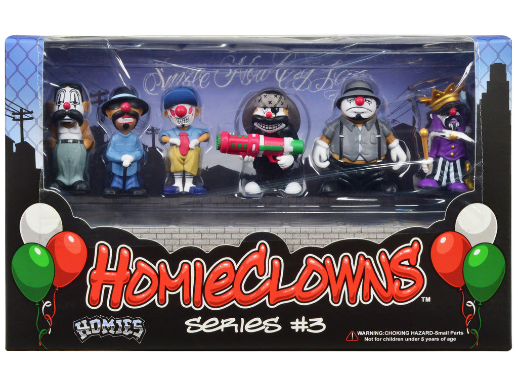 'HomieClowns' Series 3 2-Inch Figures Set of 6 Pieces by Homies