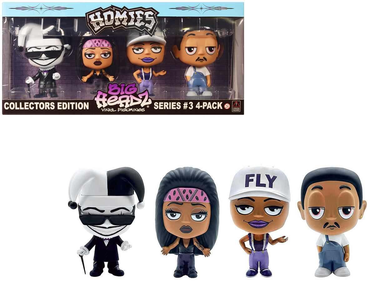 'Homies Big Headz' Series 3 Collector's Edition 4-Pack of Figures by Homies