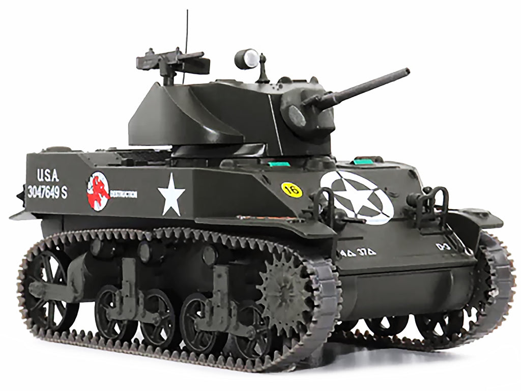 M5A1 Light Tank #16 'Destruction' 'U.S.A. 37th Tank Battalion France September 1944' 1/43 Diecast Model by AFVs of WWII