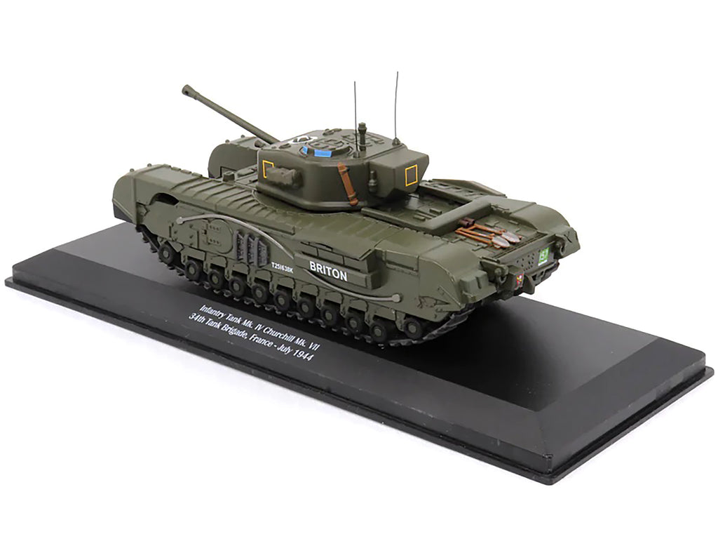 Infantry Tank Mk. IV Churchill Mk. VII 'Briton' 'UK 34th Tank Brigade France July 1944' 1/43 Diecast Model by AFVs of WWII