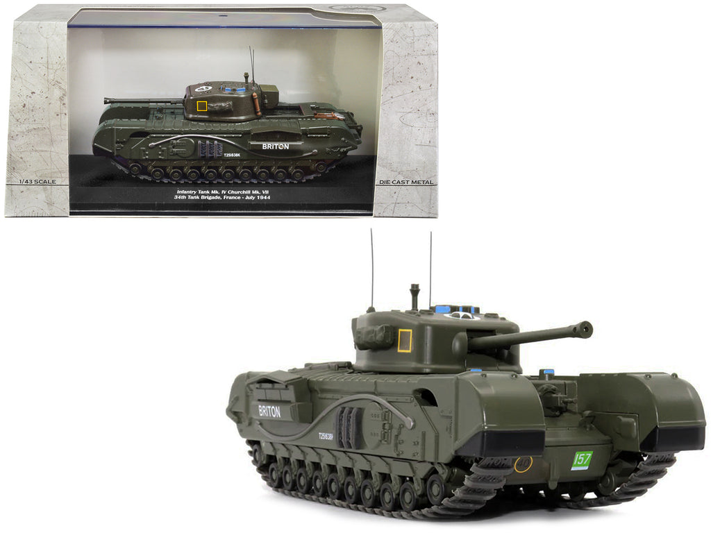 Infantry Tank Mk. IV Churchill Mk. VII 'Briton' 'UK 34th Tank Brigade France July 1944' 1/43 Diecast Model by AFVs of WWII