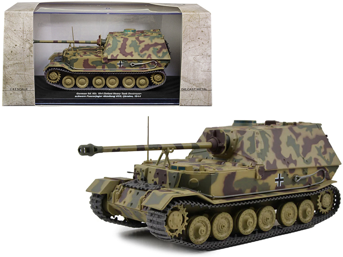 German Sd. Kfz. 184 Elefant Heavy Tank Destroyer 'Schwere Panzerjager Abteilung 653 Ukraine 1944' 1/43 Diecast Model by AFVs of WWII
