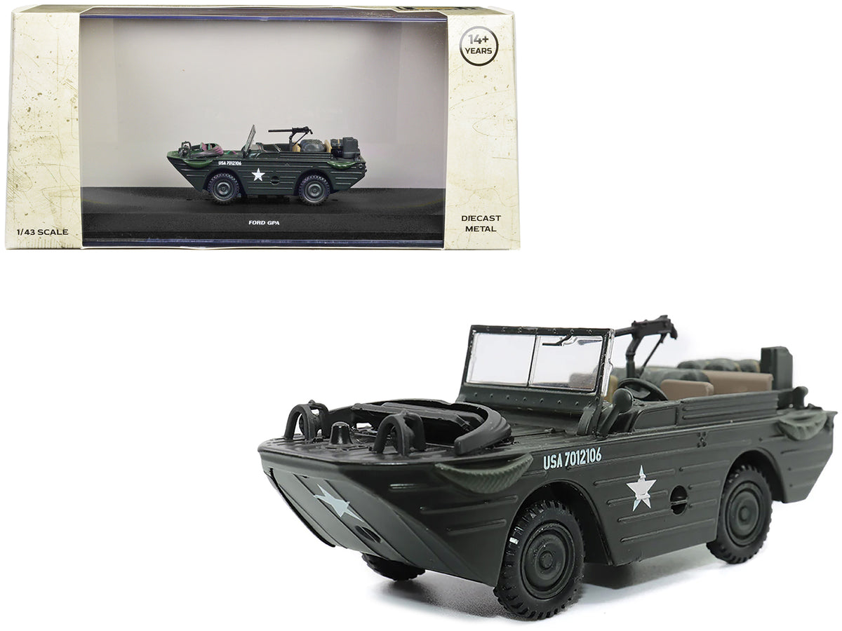 Ford GPA Amphibious Vehicle Olive Drab 'United States Army' 1/43 Diecast Model by Militaria Die Cast