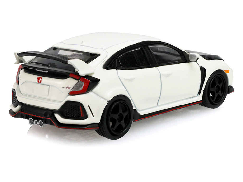 2018 Honda Civic Type-R (FK8) RHD (Right Hand Drive) Championship White with Carbon Hood 'Tokyo Torque' Series 10 1/64 Diecast Model Car by Greenlight