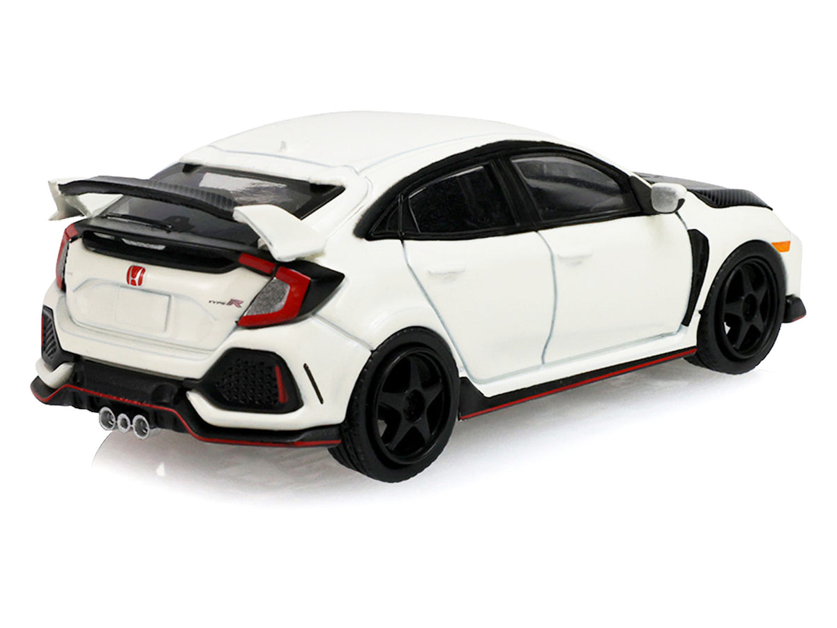 2018 Honda Civic Type-R (FK8) RHD (Right Hand Drive) Championship White with Carbon Hood 'Tokyo Torque' Series 10 1/64 Diecast Model Car by Greenlight