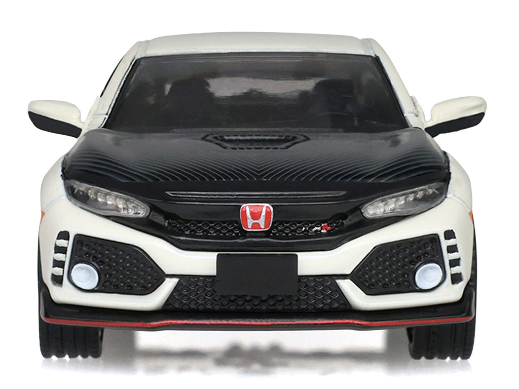 2018 Honda Civic Type-R (FK8) RHD (Right Hand Drive) Championship White with Carbon Hood 'Tokyo Torque' Series 10 1/64 Diecast Model Car by Greenlight