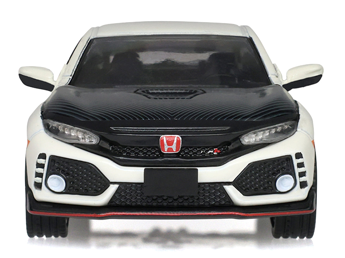 2018 Honda Civic Type-R (FK8) RHD (Right Hand Drive) Championship White with Carbon Hood 'Tokyo Torque' Series 10 1/64 Diecast Model Car by Greenlight