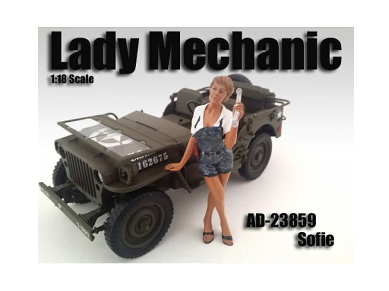 Lady Mechanic Sofie Figure For 1/18 Scale Models by American Diorama