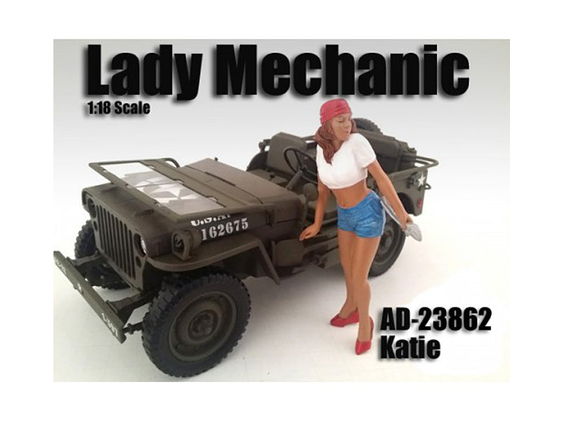 Lady Mechanic Katie Figure For 1/18 Scale Models by American Diorama