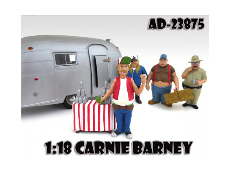 Carnie Barney 'Trailer Park' Figure For 1/18 Diecast Model Cars by American Diorama