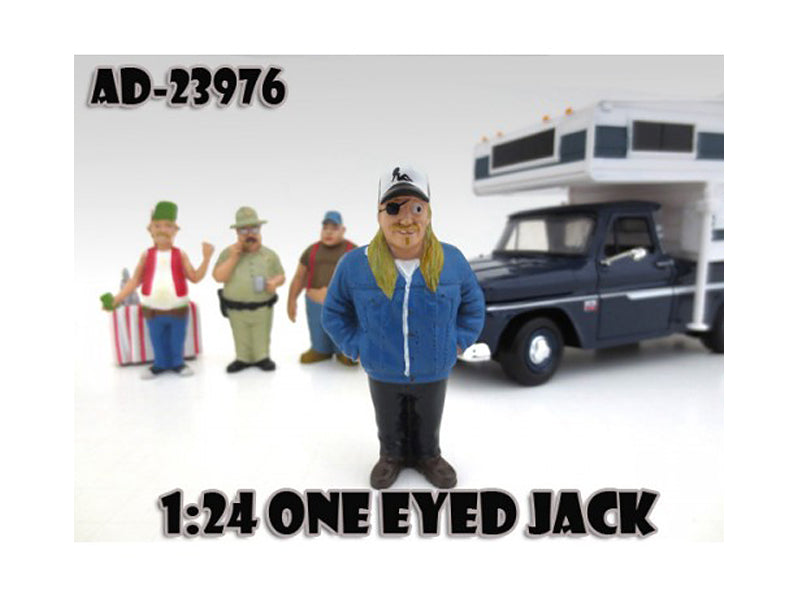One Eyed Jack 'Trailer Park' Figure For 1/24 Model Cars by American Diorama