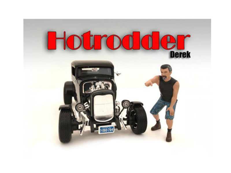 'Hotrodders' Derek Figure For 1/18 Scale Models by American Diorama