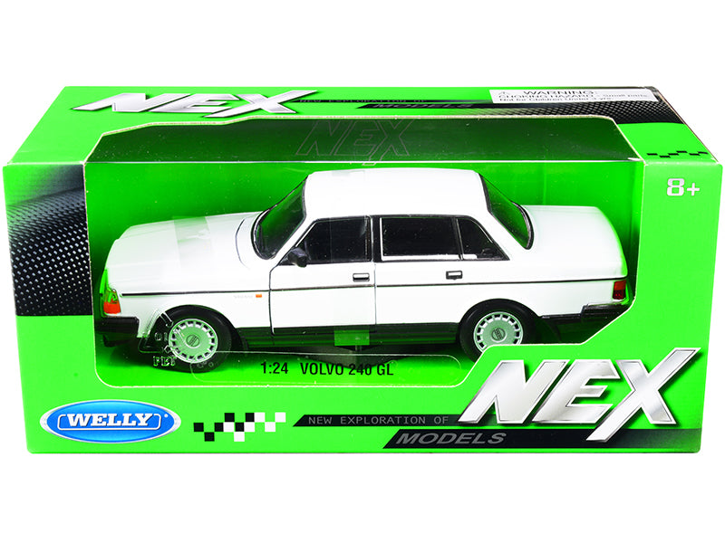 Volvo 240 GL White 'NEX Models' 1/24 Diecast Model Car by Welly